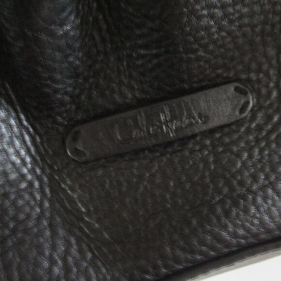 Cole Haan Pebbled Leather Two Handle Satchel classic black - Picture 3 of 9